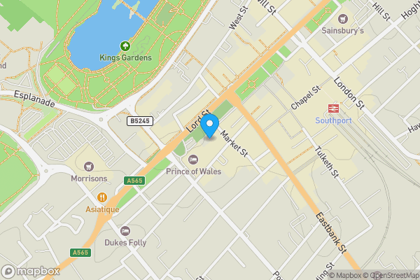 Map location for Apartment 30 Forum Court, 80 Lord Street, Southport, Merseyside, PR8 1JP