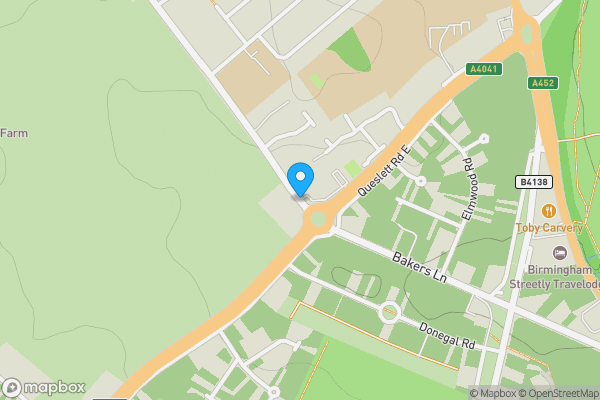 Map location for Aldridge Road, SUTTON COLDFIELD, West Midlands, B74 2DP