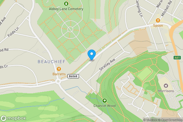 Map location for Abbey Lane, Sheffield, South Yorkshire, S8 0BQ