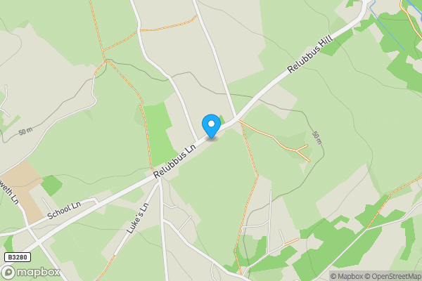 Map location for 1 South Cottages, St Hilary, Penzance, TR209EG