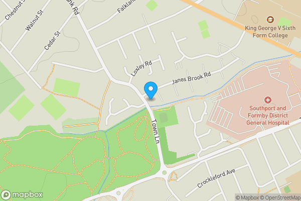 Map location for 55 Town Lane, Southport, Merseyside, PR8 6NJ