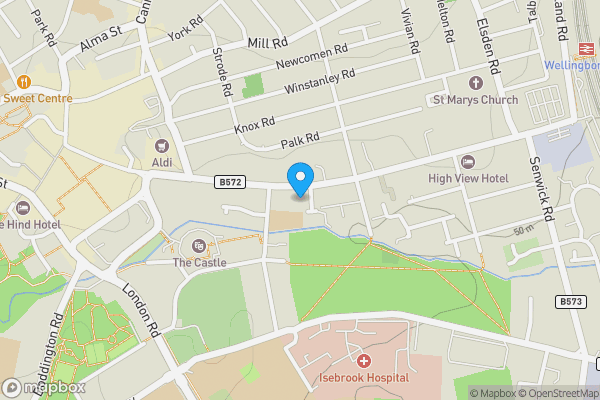 Map location for Euro Hotel, 90-92 Midland Road, Wellingborough, Northamptonshire, NN8 1NB