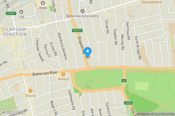 Map location for 100, Elspeth Road, London, SW11 1DR