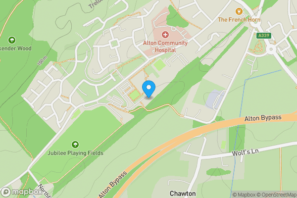 Map location for Flat 1 Gurdons, Chawton Park Road, Alton, Hampshire, GU34 1RF