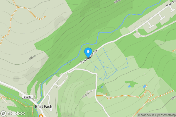 Map location for Ton Mawr Road, Pontrhydyfen, Neath Port Talbot, SA12 9UB