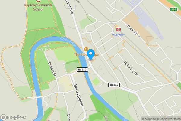 Map location for 1 Keith Grove, The Sands, Appleby-In-Westmorland, Cumbria CA16 6XR