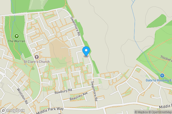 Map location for Stratfield Gardens, Havant, Hampshire, PO9 4LS