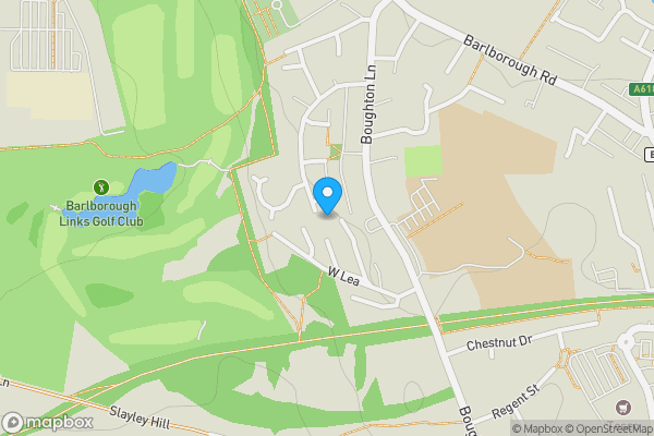 Map location for 36 Westlea, Clowne, Chesterfield, Derbyshire, S43 4QL