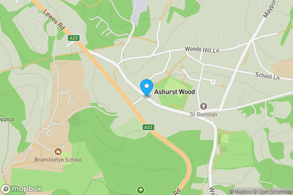 Map location for Owletts Farm, Thornhill Road, Ashurst Wood, West Sussex RH19 3SL