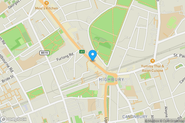 Map location for 408 Holloway Road Islington London N7 6QF