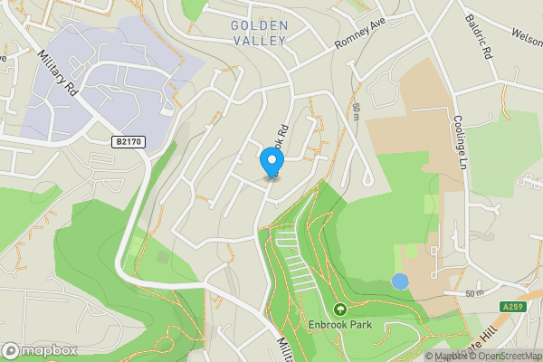 Map location for 6 Willow Court, Enbrook Road, Sandgate, Folkestone, Kent, CT20 3NU