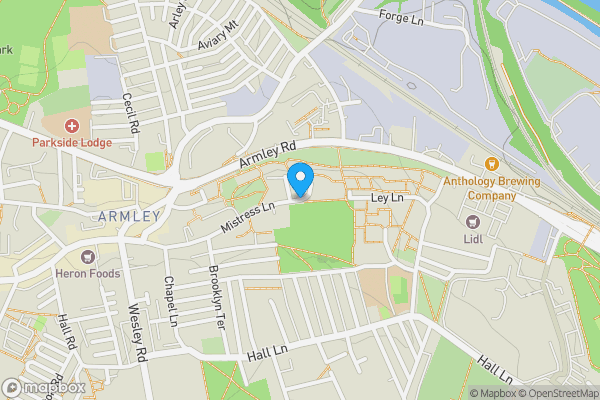 Map location for Armley Manor, Mistress Lane, Leeds, West Yorkshire LS12 2HL