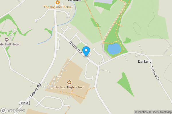 Map location for Darland Lane, Trevalyn, Nr Wrexham, LL12 0BD