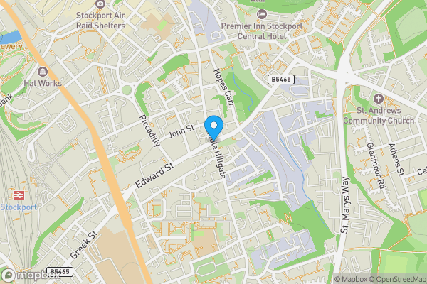 Map location for Middle Hillgate, Stockport, SK1