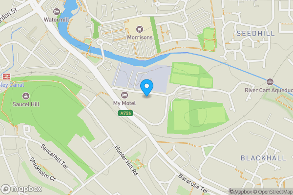 Map location for Flat 1-3, 18 Blackhall Street, Paisley, PA1 1TF