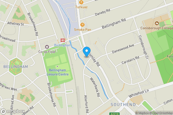 Map location for Flat 7, Allerford Court, Bromley Road, LONDON, London, SE6 2XL