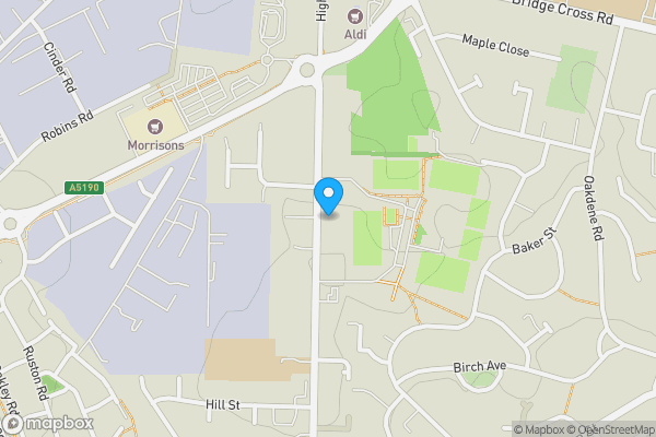 Map location for 182 High Street, Chasetown, Burntwood, Staffordshire, WS7 3XH