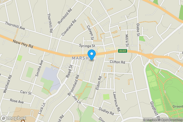 Map location for 4 St. James Road, Huddersfield, West Yorkshire, HD1 4QA