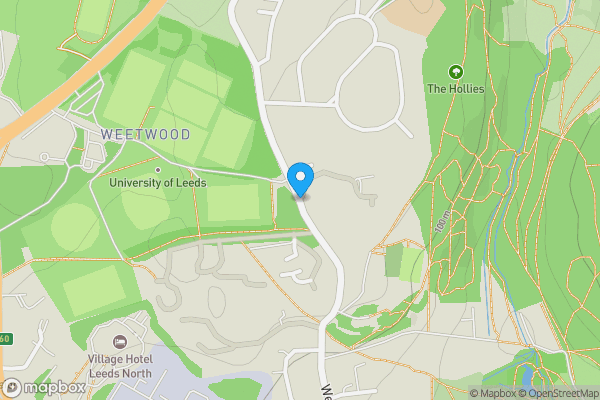 Map location for Weetwood Lane, Weetwood, LS16 5TY