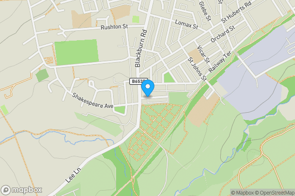 Map location for Great Harwood, Blackburn, Lancashire, BB6 7LY