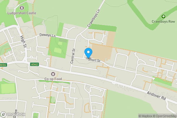 Map location for 5 Garages at, Short Street, Ludgershall, SP11 9RB