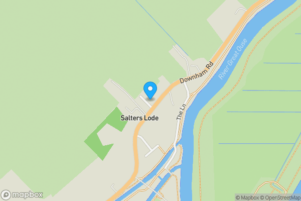 Map location for 1 Kemps Close, Salters Lode, Downham Market, Norfolk PE38 0BB