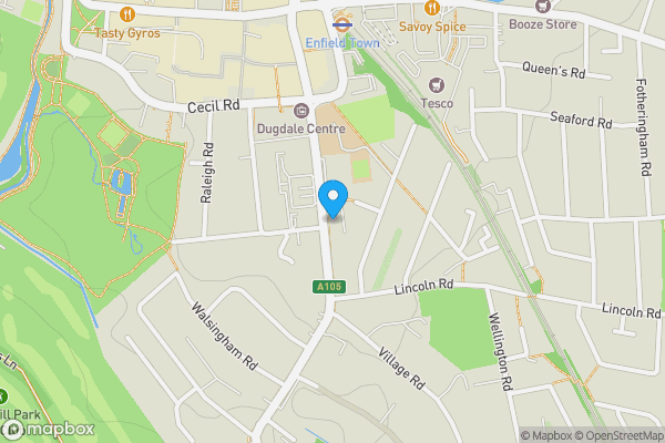 Map location for 78-80 London Road, Enfield, Middlesex, EN2 6HU