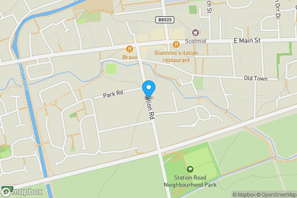 Map location for Plot 1 at Station Road, Broxburn, West Lothian, EH52 5QR