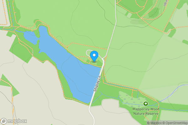 Map location for Pond House, Shipley Lane, Mapperley, Ilkeston DE7 6BR