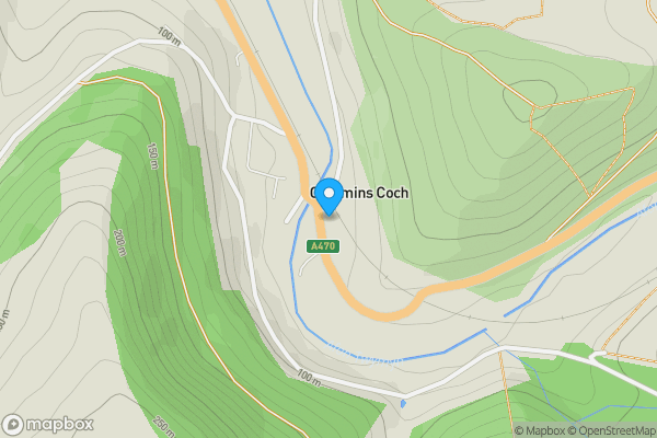 Map location for 10 the terrace, commins coch, machynlleth, powys, sy20 8lh