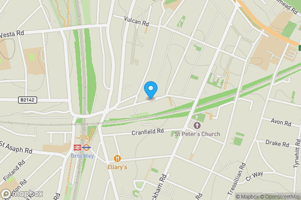 Map location for Land and Garage, 133 Ashby Mews, Brockley, London, SE4 1TB