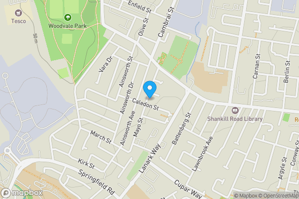 Map location for 38 Mayo Street, Belfast, BT13 3AY