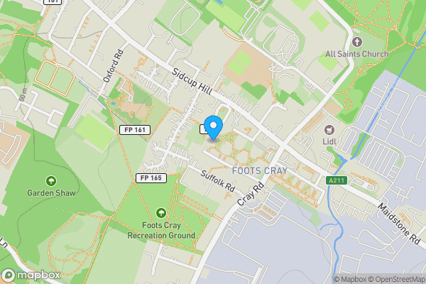 Map location for 93 Mallard Walk, Sidcup, DA14 6SG