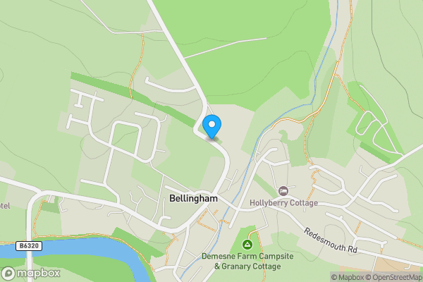 Map location for Land on the South-East side of Sundaysight, Bellingham, Hexham,, Northumberland, Newcastle upon Tyne NE48 2JE