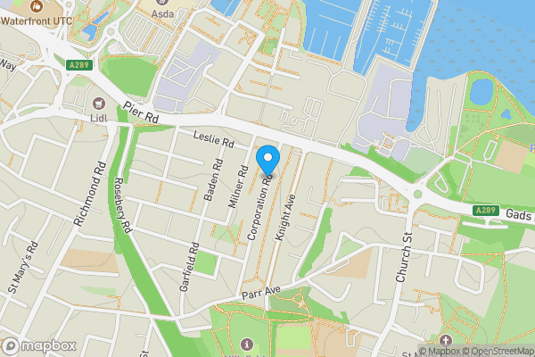 Map location for Corporation Road, GILLINGHAM, Kent, ME7 1RH