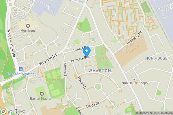 Map location for Princess Street, Winsford, Cheshire, CW7 3EL