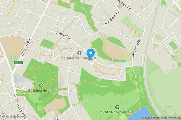 Map location for 16 Sylvan Road, Norwood, London, SE19 2RX
