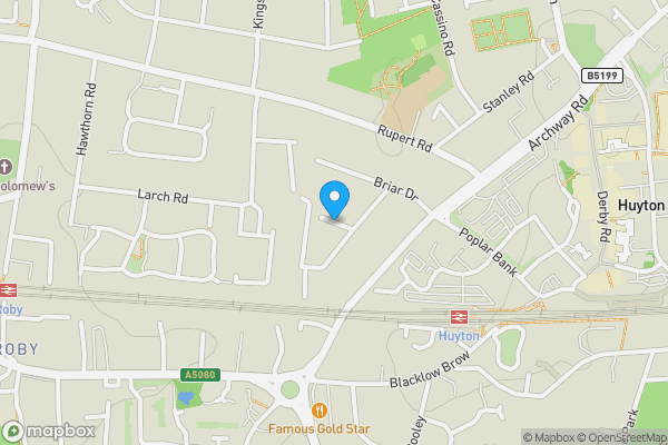 Map location for Birch Grove, Liverpool, Merseyside, L36 9XH