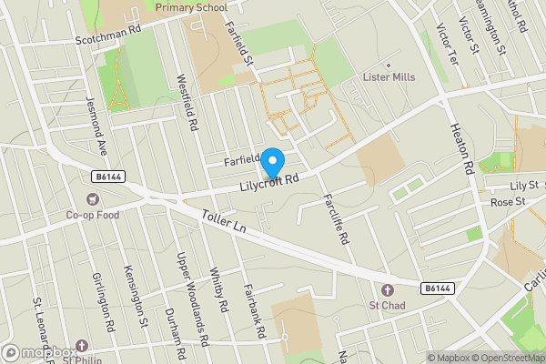 Map location for Apartment 318, Silk Warehouse, Lilycroft Road, Bradford, West Yorkshire BD9 5BD