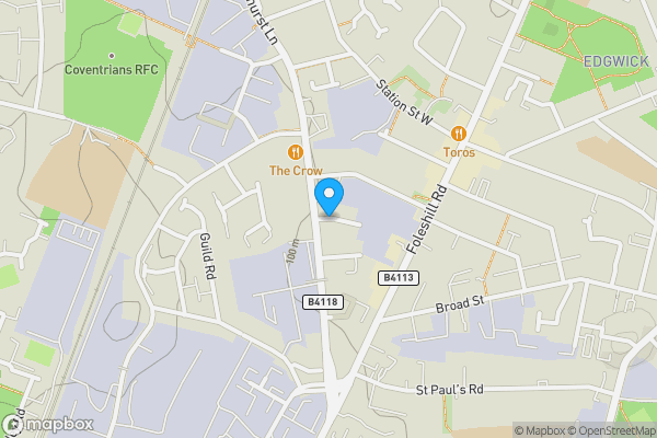 Map location for 6 - 8 Welford Place, Coventry, CV6 5NZ