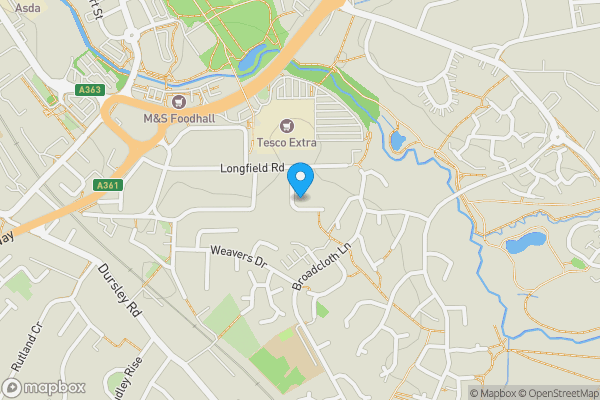 Map location for 12, Southway, Trowbridge, BA14 7AJ