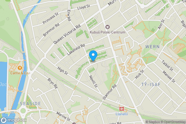Map location for 21 Paddock Street, Llanelli, SA15 2RU