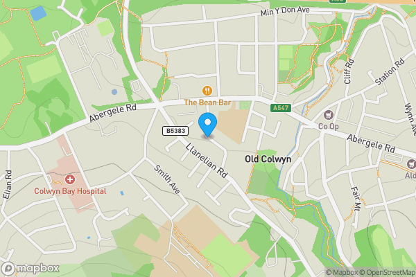 Map location for St. Catherines Drive, Colwyn Bay, Clwyd, LL29 9TT