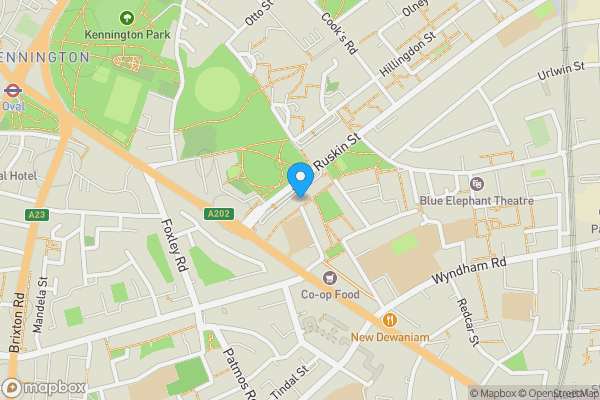 Map location for Flat 3, Aberfeldy House, John Ruskin Street, London, SE5 0XQ