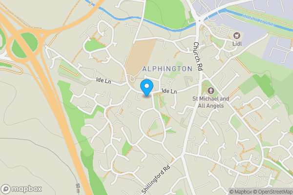 Map location for 16 Ide Lane, Alphington, Exeter, EX2 8UR