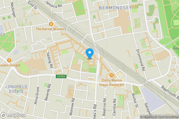 Map location for 47, Lucey Way, London, SE16 3UD