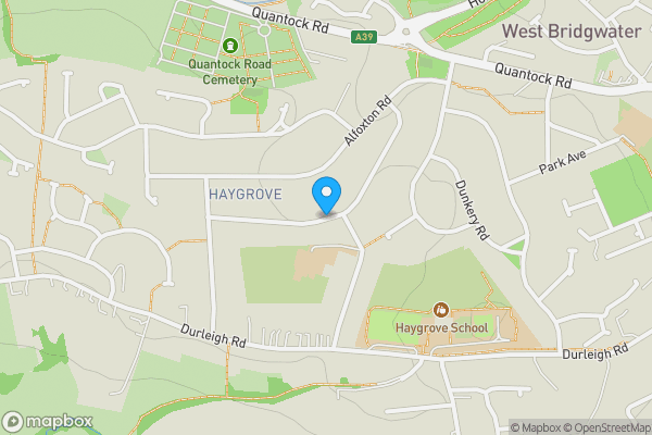 Map location for Willoughby Road, Bridgwater, Somerset, TA6