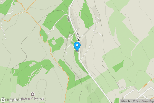 Map location for Harrisons Hall, Gwernymynydd, Mold, Flintshire CH7 5JS