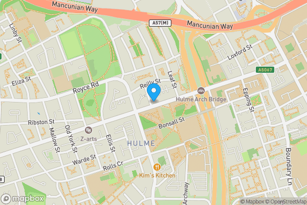 Map location for 164 Stretford Road, Hulme, Manchester, Greater Manchester, M15 5JH