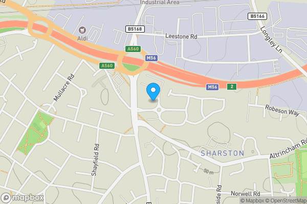 Map location for Flat 6 Crown House, Sharston, Manchester, M22 4TZ